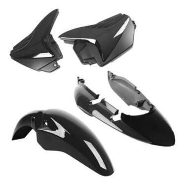 Imagem de Kit Carenagem Completa Moto Fan 150 09-13 Preta - ESTOQUE MOTOCICLO