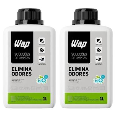 Imagem de Kit WAP Elimina Odores Pet – 2 Frascos de 1 Litro – Neutraliza Mau Cheiro, Urina e Fezes, pH Neutro, Biodegradável, Fragrância Cereja e Avelã