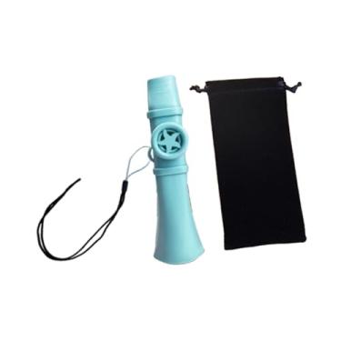Imagem de YIJU Flauta Kazoo de boca, fácil de tocar, instrumento musical portátil exclusivo para iniciantes, brinquedo musical para violino, teclado, ukulele, violão, Azul