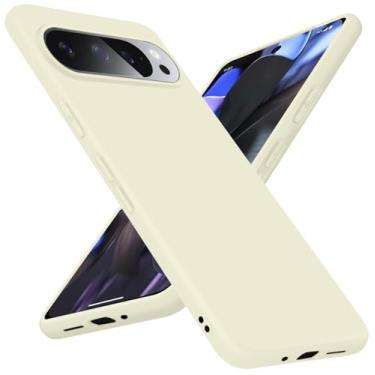 Imagem de Bastmei Capa projetada para Google Pixel 9 Pro XL, [silicone TPU flexível + interior macio] Capas de telefone minimalistas, proteção de câmera à prova de choque antiarranhões leve fosca para Pixel 9