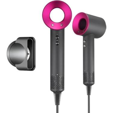 Imagem de Secador de Cabelo Profissional Íon Plus 1600W, 3 Velocidades, 3 Temperaturas, Design Moderno, (Preto com Rosa)