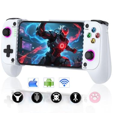 Imagem de Phone Controller for iPhone/Android - Mobile Gaming Controller with Hall Effect Joystick, Phone Case Support, Turbo Function, Dual Vibration- Phone Controller Compatible with More Games