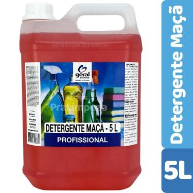 Imagem de Detergente Maçã Líquido Profissional  Lava Louça - 5L - Geral Química