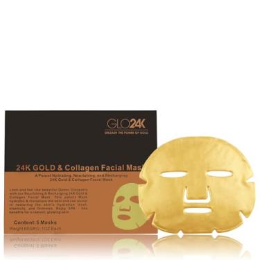 Imagem de Máscara facial de ouro 24K e colágeno, uma potente máscara facial hidratante, nutritiva e recarregadora de ouro 24K e colágeno