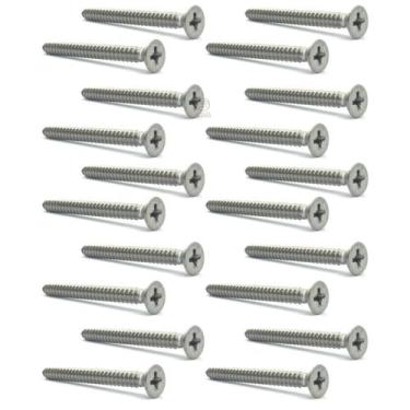 Imagem de Kit Parafuso INOX neck plate guitarra baixo com 20 unidades - LATONE