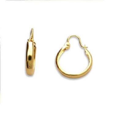 Imagem de Brinco Infantil Rommanel Banhado Ouro Argola Pequena Adulto/ Infantil 