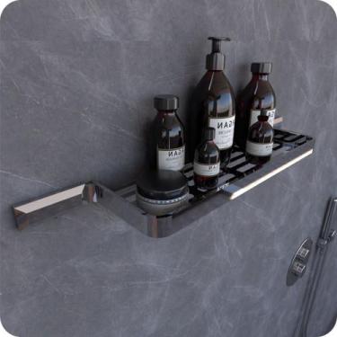 Imagem de Suporte Porta Shampoo Para Banheiro Cromado Empire - MetalCromo