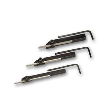 Imagem de Porta-ferramentas de corte de mini torno de 6 mm, 8 mm, 10 mm, hastes com lâminas HSS - Conjunto de 3 peças