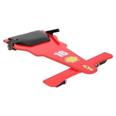 Imagem de Carrinho de Rolimã F1 Vermelho 16 em MDF - Multidecor