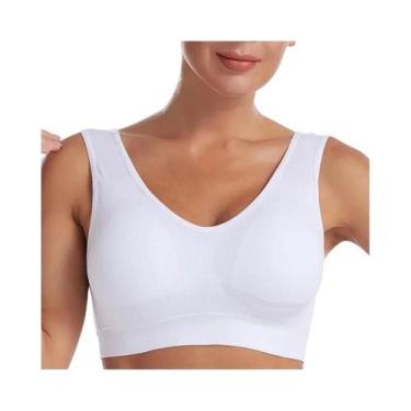 Imagem de Top Cropped Bralette Sem Costura, Sem Aro, Confortável, Acolchoado E R