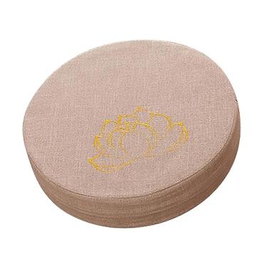 Imagem de Zerodis Almofadas de Almofada de Meditação de Piso e de Espuma Cheia de Linho No Chão de Linho Confortável Sede da Com Tampa Lavável Removível para Yoga Zen Meditation Cushion (Bege)