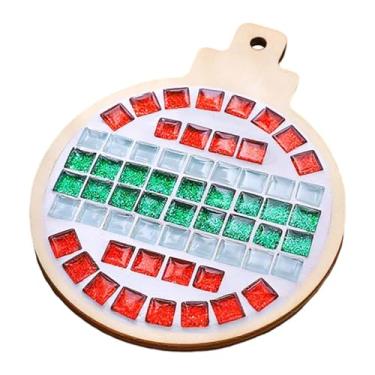 Imagem de rockible Kit de artesanato para porta-copos em mosaico, cores variadas, para bandeja de bebidas, faça seu próprio porta-copos, artesanato em mosaico, presente, Círculo