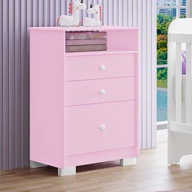 Imagem de Cômoda Infantil Happy 100% MDF Tuboarte 4 Gavetas