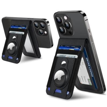 Imagem de Suporte de carteira magnético com suporte Airtag para iPhone ExtreLife