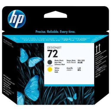 Imagem de Cabeça De Impressão Hp 72 C9384a Preto Amarelo