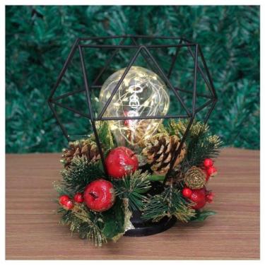 Imagem de Decoração Lamparina Natal Enfeite Iluminado Natalino 21cm - Gici Chris