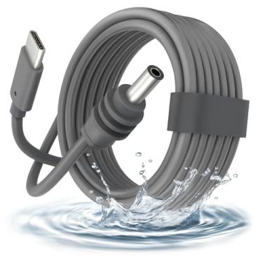 Imagem de Cabo Para Carregar Starlink Mini de Alimentação DC Para USB-C Tipo C Carregamento de Energia 100W Power Bank Fio 18 AWG 2 metros Com Chip PD Inteligente Carregador Premium