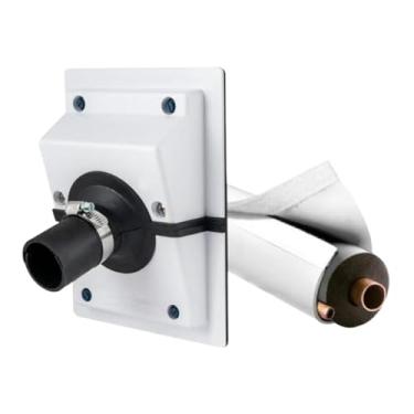 Imagem de shamjina Kit de proteção de parede com trava giratória para entrada de energia, resistente, à prova de poeira, de substituição, conector de trava giratória, Branco