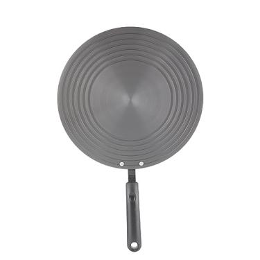 Imagem de Difusor de calor placa adaptador de indução de aço inoxidável café leite panelas fogão de indução difusor de cozimento de calor, placa de espalhador de calor de aço inoxidável para fogão elétrico (24 cm)