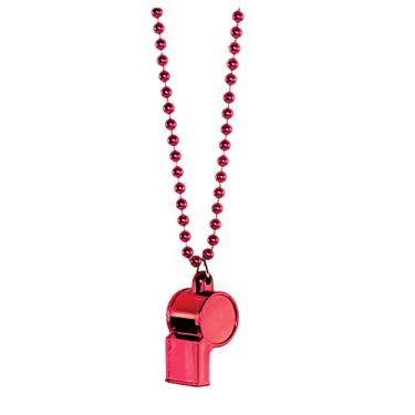 Imagem de Red Whistle On Chain Necklace, Party Accessory