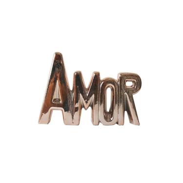 Imagem de Enfeite De Porcelana Com A Frase Amor 11x15cm