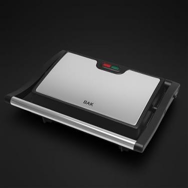 Imagem de Grill e Sanduicheira 2 em 1 Antiaderente – Compacto, Potente e Fácil de Limpar para Sanduíches e Grelhados Deliciosos em Minutos!