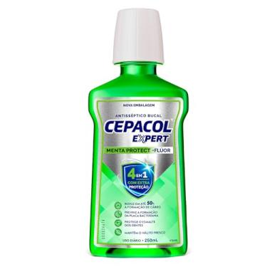 Imagem de CEPACOL - Enxaguante Bucal Expert Menta Protect - Com Flúor - Hálito Duradouro e Proteção Contra Cáries - 250ml