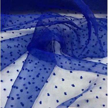 Imagem de Tecido Organza Point Sprit Poá Bubble Wond Varias Cores 1,0mt comp x 1