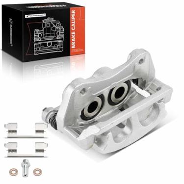 Imagem de A-Premium Conjunto de pinça de freio a disco com suporte compatível com Chevrolet, GMC, Buick e Cadillac - Equinox EV 2024-2025, Traverse, Traverse Limited, Blazer, Blazer EV, Acadia, Enclave