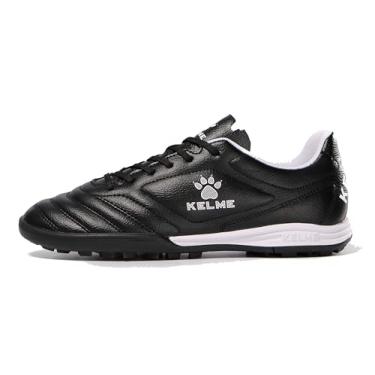 Imagem de KELME Chuteiras masculinas de futebol turf - botas de futebol externo/interno unissex tamanhos adultos - tênis de futebol profissional - TF AG e tênis de futsal, Preto, 41