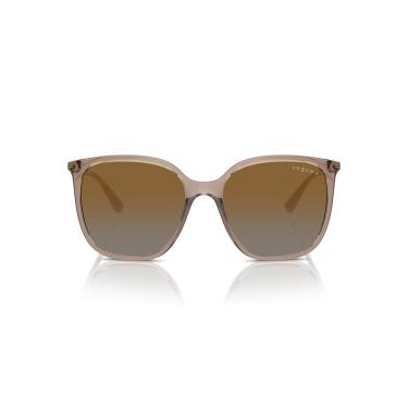 Imagem de Óculos de Sol Vogue Eyewear Polarizado 0VO5564S 2940T5 Tam 54 / Marrom - Lentes Cinza Gradiente