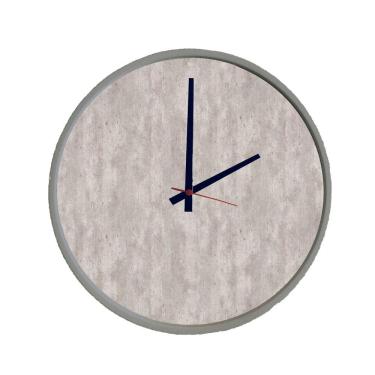 Imagem de Relógio Round Cinza Mostrador Metropolitan Ponteiro Preto 50 cm 