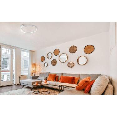 Imagem de Plafon Bambolê 40cmx6cm 1X24W 3000K 1343Lm Bella Iluminação Branco