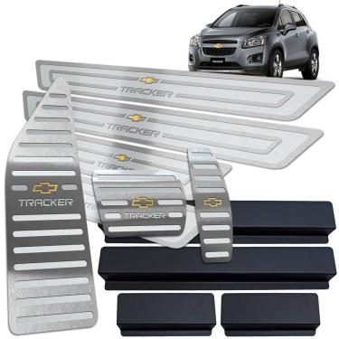 Imagem de Descanso De Pé Soleira Pedaleira Tracker 2014 A 2019 Prata