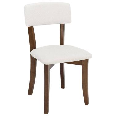 Imagem de Cadeira Decorativa Estofada Porcelana Pes Madeira Pinhao Nacc