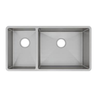 Imagem de Cuba Dupla Mekal Linha Retta LR-27/50 79x40 Aço Escovado