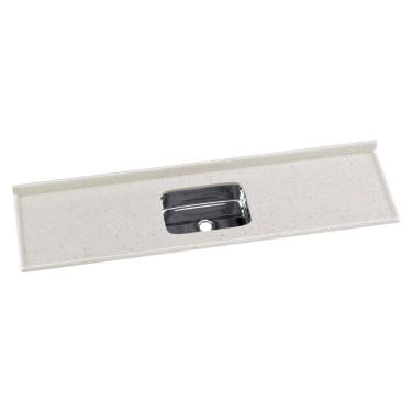 Imagem de Pia de Cozinha Mármore Sintético 199x55cm com Cuba Aço Inox Multimóveis CR20477