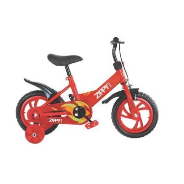 Imagem de Bicicleta Infantil Aro 12 Vermelho com Rodinhas de Apoio para Meninos 
