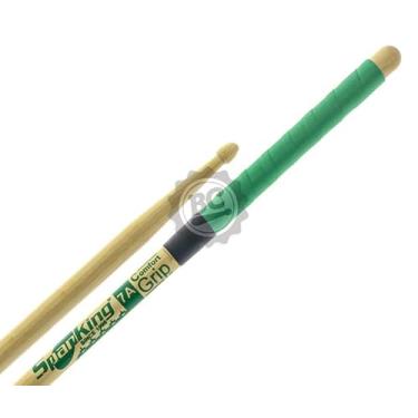 Imagem de Baqueta Spanking Comfort Grip 7A Verde com cabo emborrachado mais pegada e menos lisa 116763