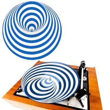 Imagem de Briwooody Tapete para toca-discos de acrílico para toca-discos vintage de vinil de 30,5 cm, tapete acrílico para toca-discos LP de vinil, capa antiestática, melhora o som dos acessórios para