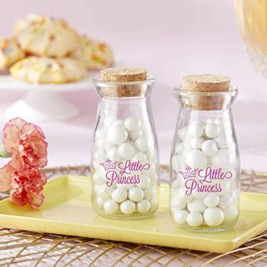Imagem de Vidro arrolhado vintage "Little Princess" em forma de leite, garrafas decorativas para chá de bebê/festa de aniversário, 18 unidades