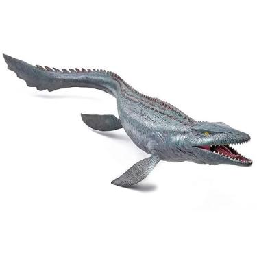 Imagem de Gemini&Genius Mosasaurus Dinosaur Toy with Movable Jaw, Large Marine Realistically Dinosaur, Ocean Dino World Animal Figure Toy Gift and Party Supplie for Kids