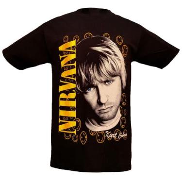 Imagem de Camiseta Nirvana com estampa dupla 100% algodão - Lightbek Official St