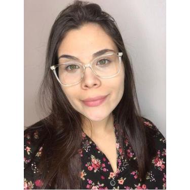 Imagem de Armação Óculos Grau Feminino Quadrada Nina Transparente - Palas Eyewea