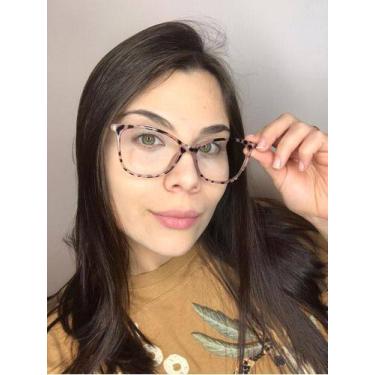 Imagem de Armação Óculos Grau Feminino Quadrado Love Animal Print - Palas Eyewea