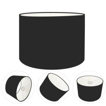 Imagem de Cúpula Abajur Cilíndrica Cp-8012 Ø30x25cm Preto - Vivare