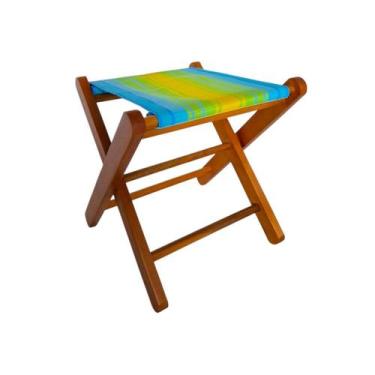 Imagem de Banquinho Caminhoneiro Dobrável Sem Encosto com Assento de Tela Preebe