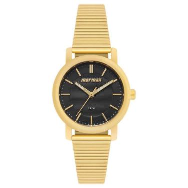 Imagem de Relógio Mormaii Feminino Ref: Mo2036jy/1p Casual Aço Dourado