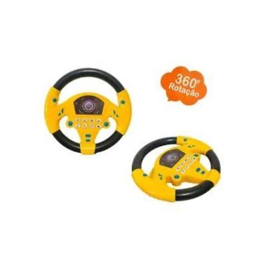 Imagem de Mini Volante Educativo Com sons Amarelo