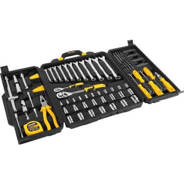 Imagem de Kit Jogo Ferramentas Maleta 128 Peças Soquetes Chaves Vonder